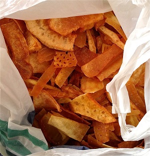 Sliced & Fried Breadfruit in a Bag