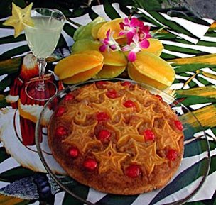 Carambola Upsidedown Cake