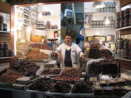 Date seller in the old souq in Kuwait City