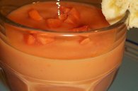 Papaya banana smoothie