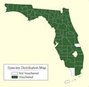 Common persimmon distribution map, wild populations