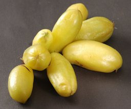 Averrhoa bilimbi, ripe. Indonesia: Belimbing wuluh