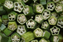 Sliced okra